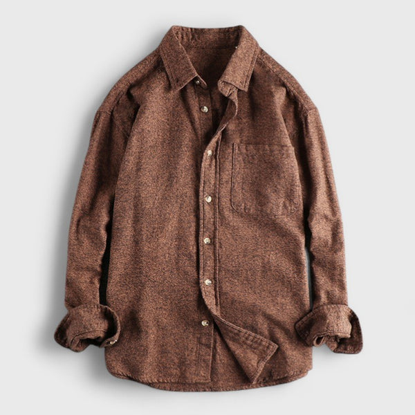 Men's Cotton Utility Pocket Long Sleeve Shirt