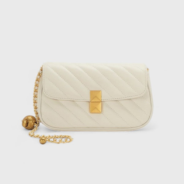 Quilted Leather Chain Shoulder Bag