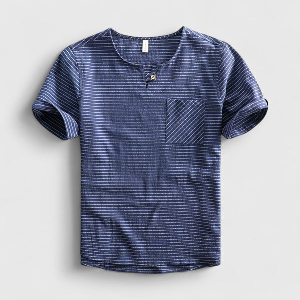 Renier Weekend Stripe Cotton Shirt
