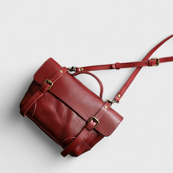 Vegetable-Tanned Leather Dumpling Hobo Bag