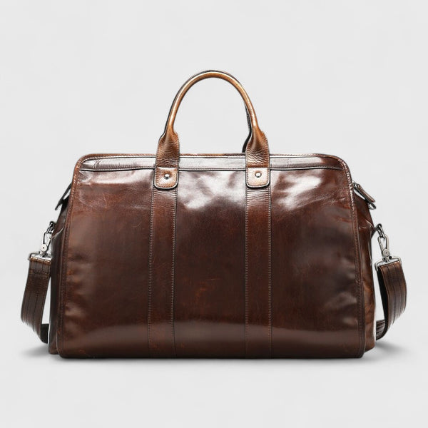 Top-Grain Leather Vintage Weekender Duffel