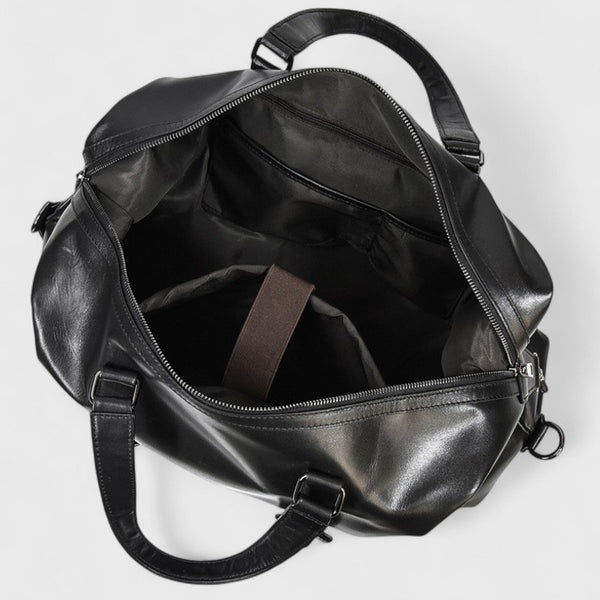 Top-Grain Leather Weekender Duffel