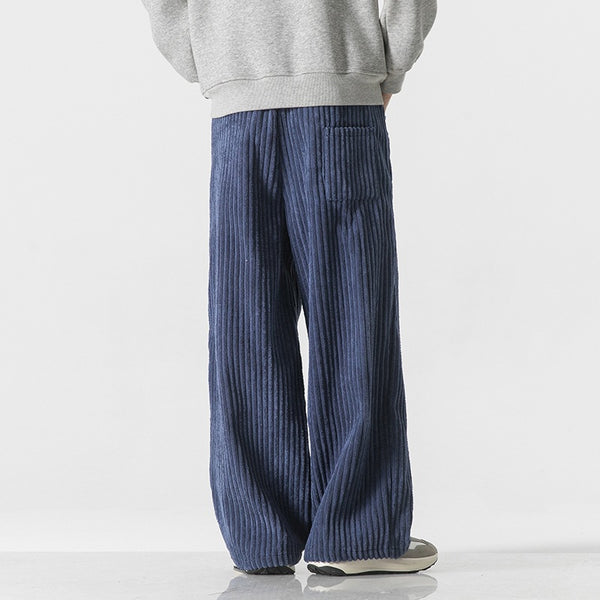 Corduroy Straight-Leg Workwear Pants