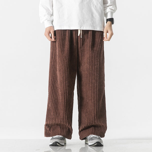 Corduroy Straight-Leg Workwear Pants