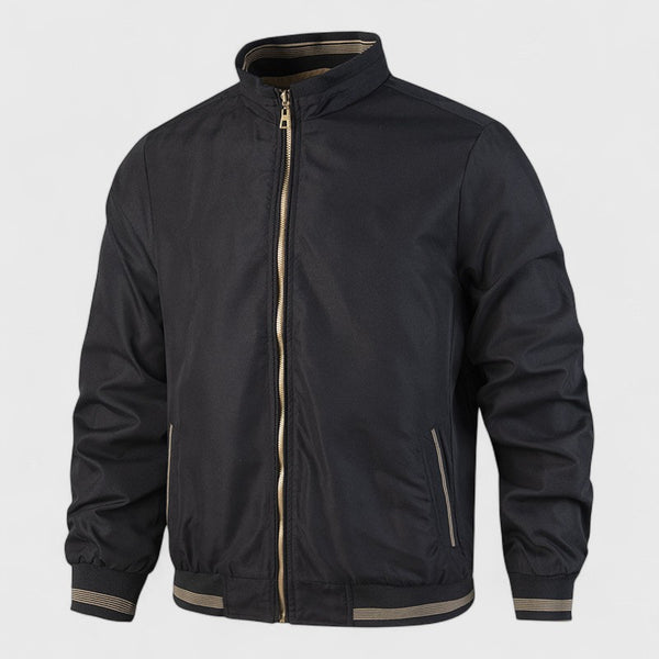 Men's Reversible Stand Collar Zip Jacket