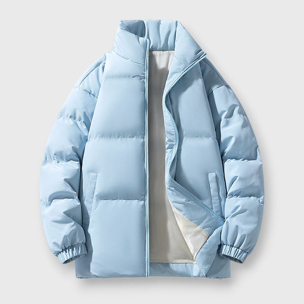 Men's Stand Collar Quilted Puffer Jacket