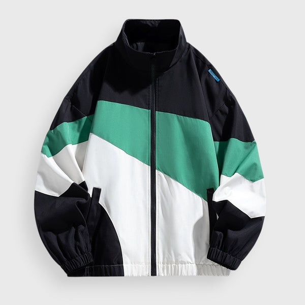 Men's Colorblock Zip Hoodie Jacket