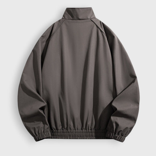 Men's Stand Collar Utility Zip Jacket