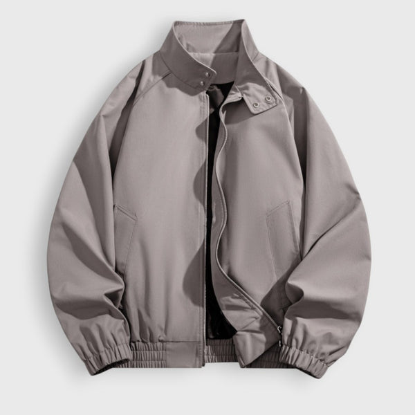 Men's Stand Collar Utility Zip Jacket