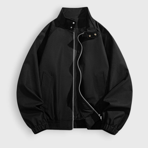 Men's Stand Collar Utility Zip Jacket