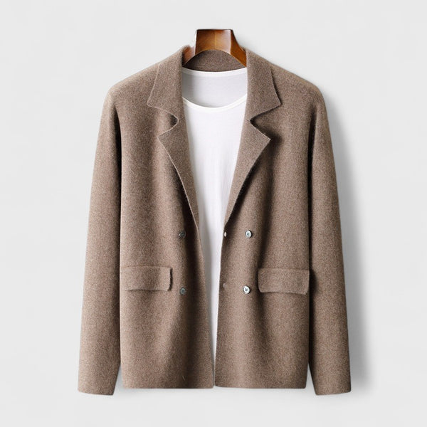 Men's Wool Knit Blazer Jacket