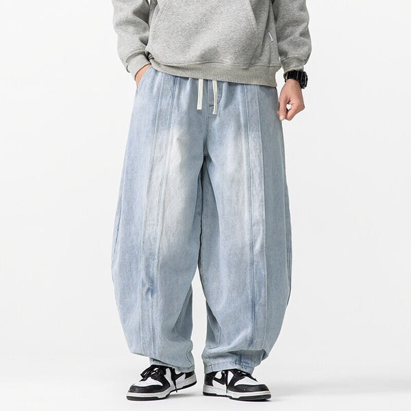 Men's Harem Tapered Denim Jeans