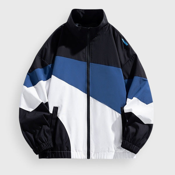 Men's Colorblock Zip Hoodie Jacket