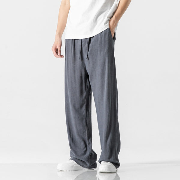 Men's Bamboo Cropped Drawstring Pants