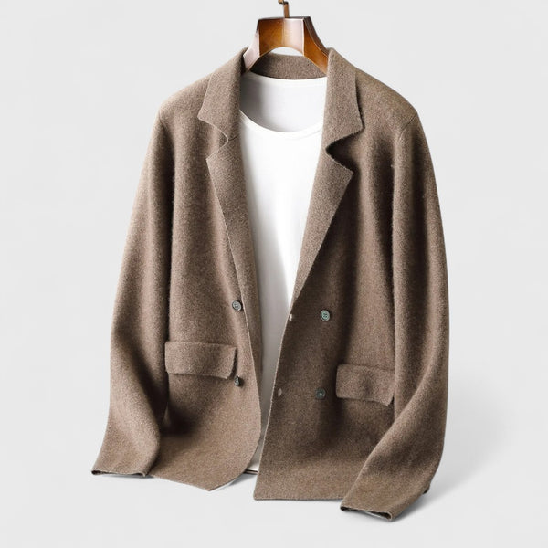 Men's Wool Knit Blazer Jacket