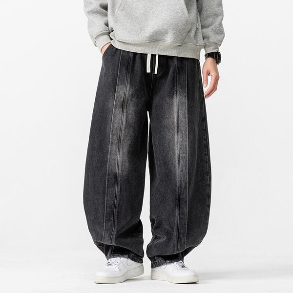 Men's Harem Tapered Denim Jeans