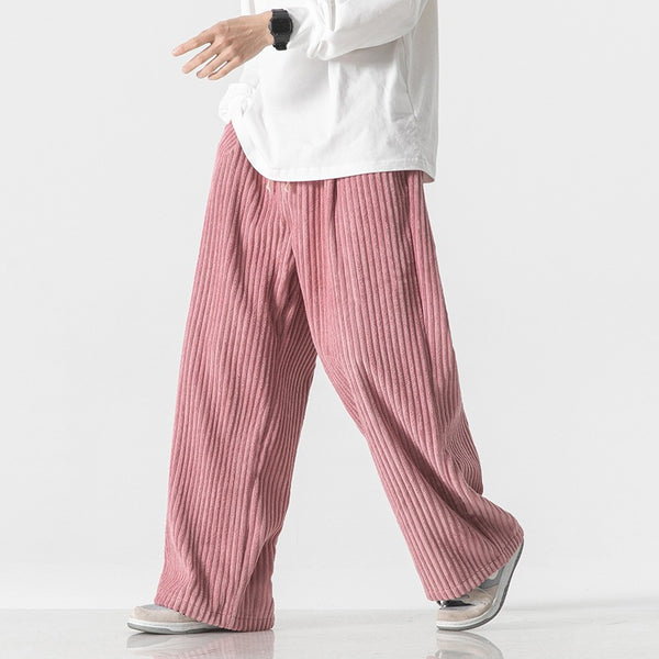 Corduroy Straight-Leg Workwear Pants