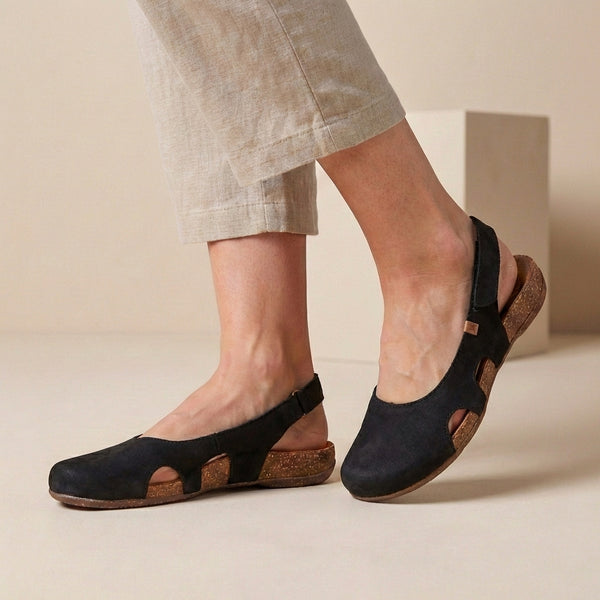 Orthopedic Cutout Slingback Closed-Toe Sandals for Women – Supportive & Comfortable Design