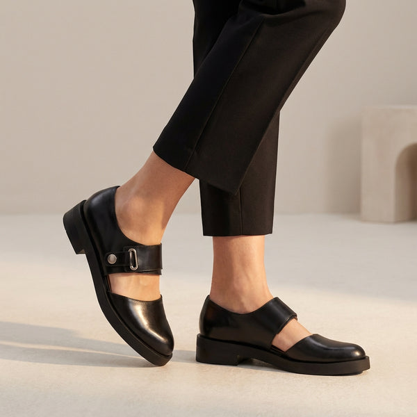 Orthopedic Round Toe Mary Jane Flats for Women – Supportive Comfort & Style