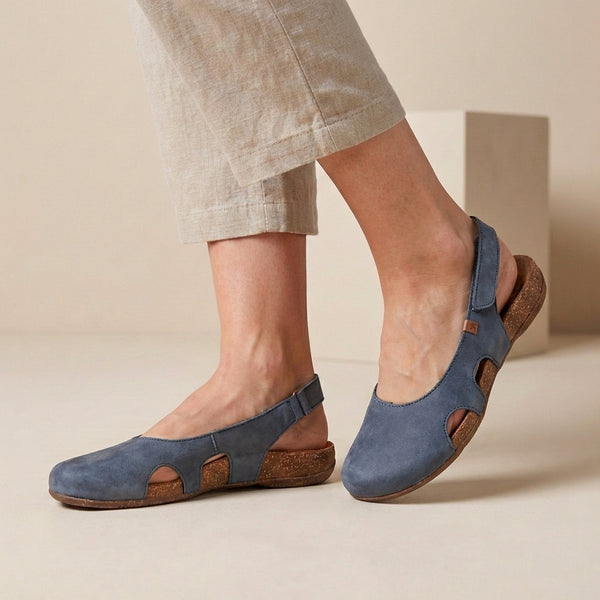 Orthopedic Cutout Slingback Closed-Toe Sandals for Women – Supportive & Comfortable Design