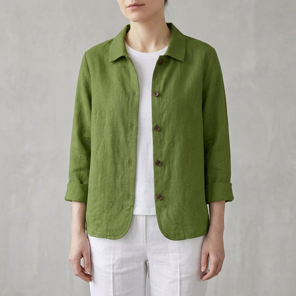 Relaxed Fit Button-Up Shirt for Women – Breathable Casual Comfort
