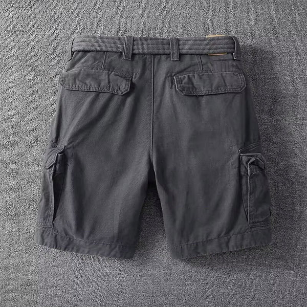 Relaxed Fit Belted Cargo Shorts for Men – Casual Comfort & Function