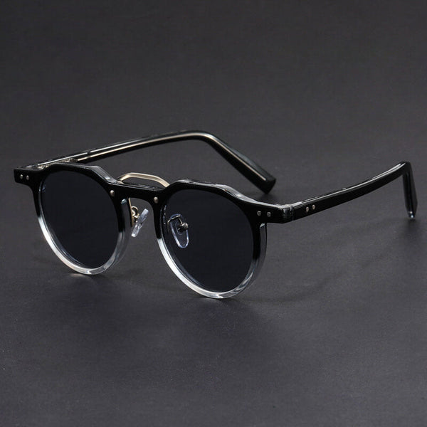 San Piero Contrast Round Sunglasses