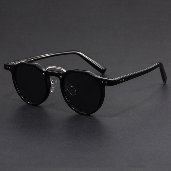 San Piero Contrast Round Sunglasses