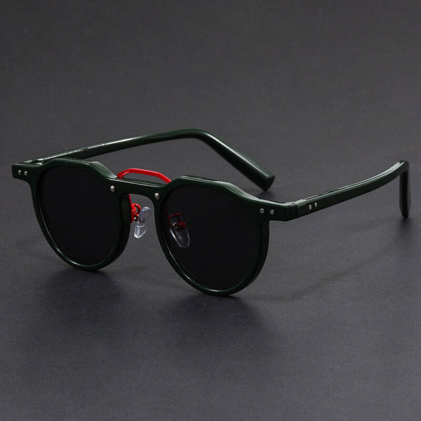 San Piero Contrast Round Sunglasses