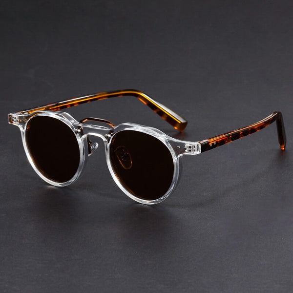 San Piero Contrast Round Sunglasses
