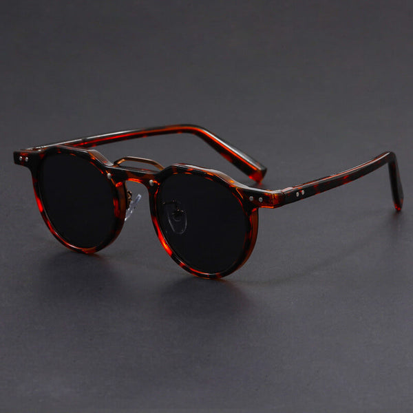 San Piero Contrast Round Sunglasses
