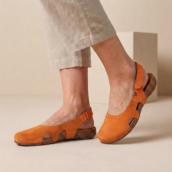 Orthopedic Cutout Slingback Closed-Toe Sandals for Women – Supportive & Comfortable Design