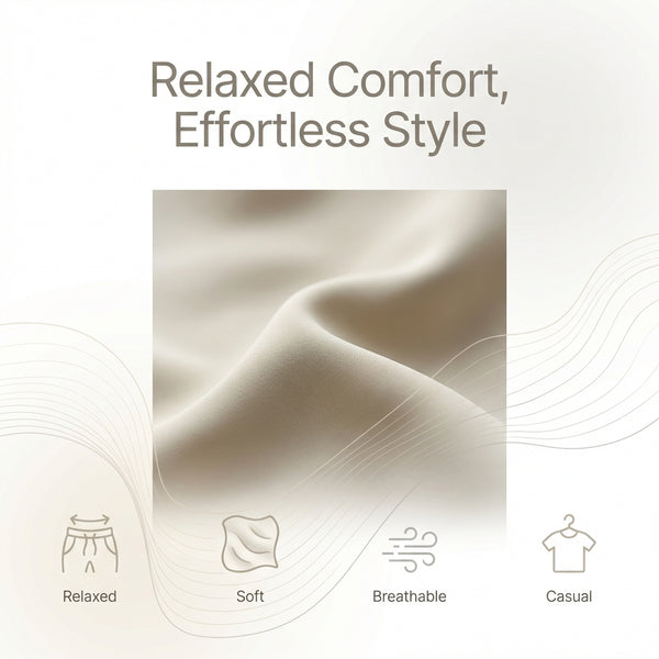 Relaxed Fit Mid-Thigh Swim Trunks for Men – Comfortable Quick-Drying Design