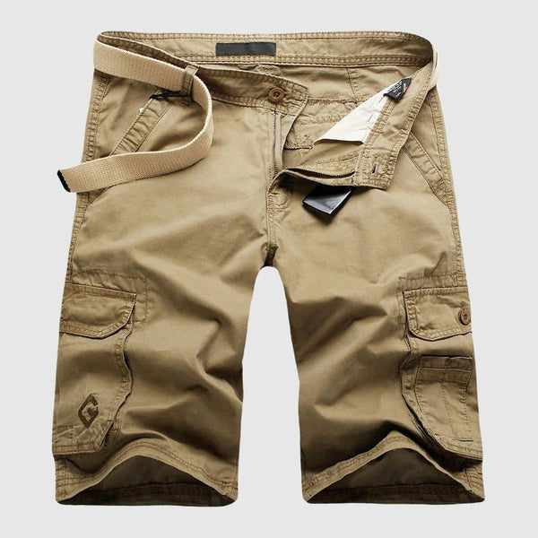 Relaxed Fit Solid Cargo Shorts for Men – Casual Comfort & Practicality