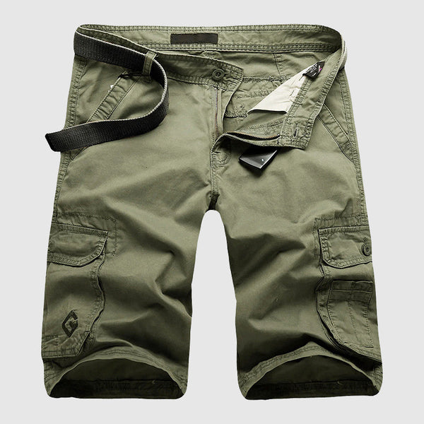 Relaxed Fit Solid Cargo Shorts for Men – Casual Comfort & Practicality