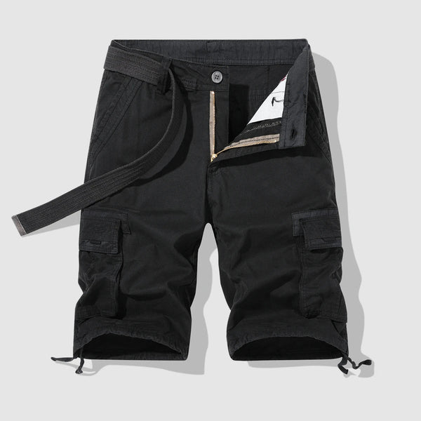 Relaxed Fit Belted Cargo Shorts for Men – Casual Comfort & Practicality
