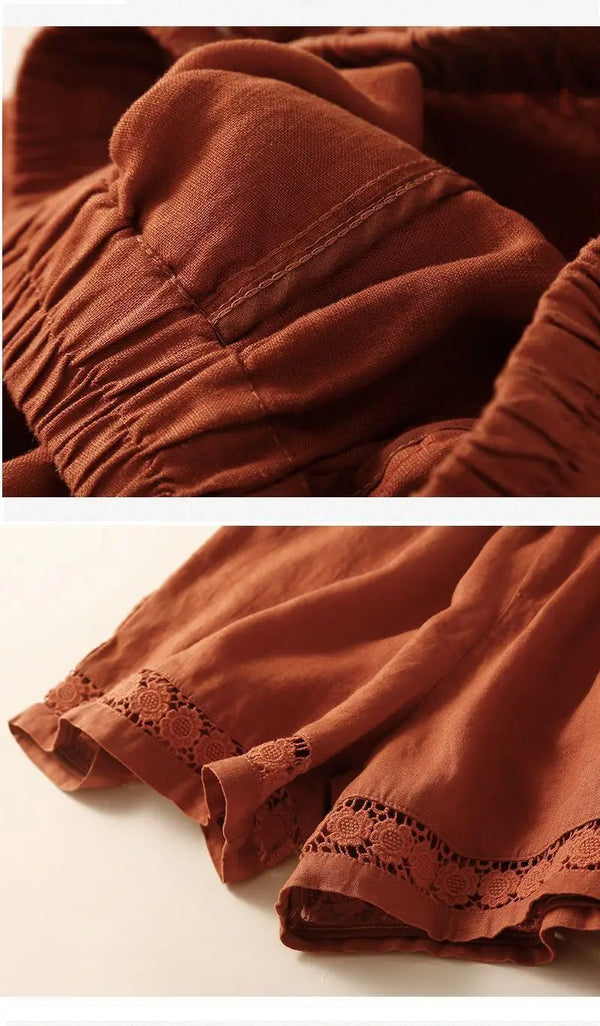 Embroidered Drawstring Shorts for Women – Relaxed Fit Comfort