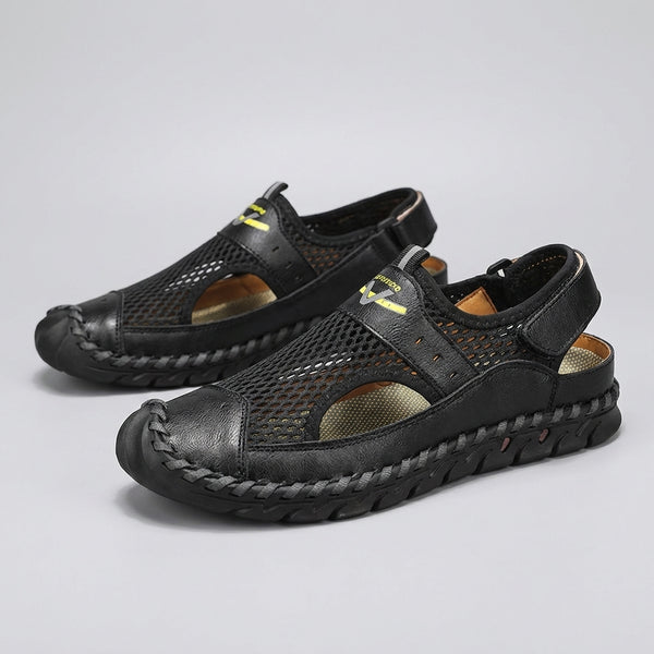 Closed-Toe Fisherman Sandals for Men – Breathable Orthopedic Comfort