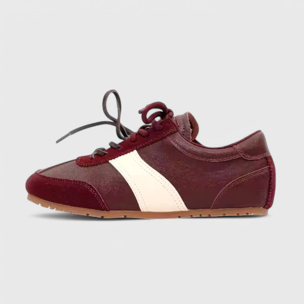 Scarlet Velvet Bordeaux Suede Sneaker