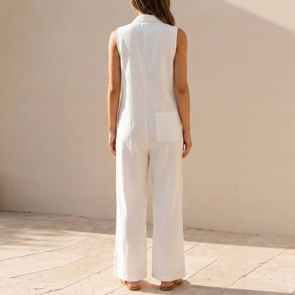 Relaxed Fit Wide-Leg Jumpsuit for Women – Casual Stylish Comfort