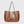 Large Capacity Cowhide Shoulder Tote with Pouch
