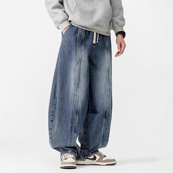 Men's Harem Tapered Denim Jeans