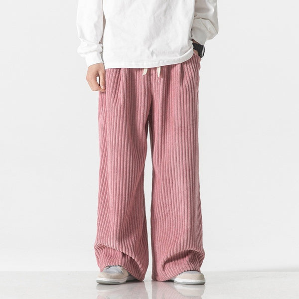 Corduroy Straight-Leg Workwear Pants