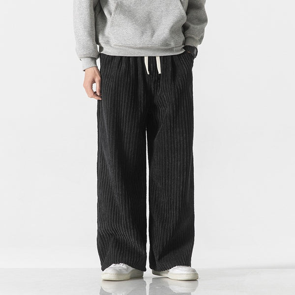Corduroy Straight-Leg Workwear Pants