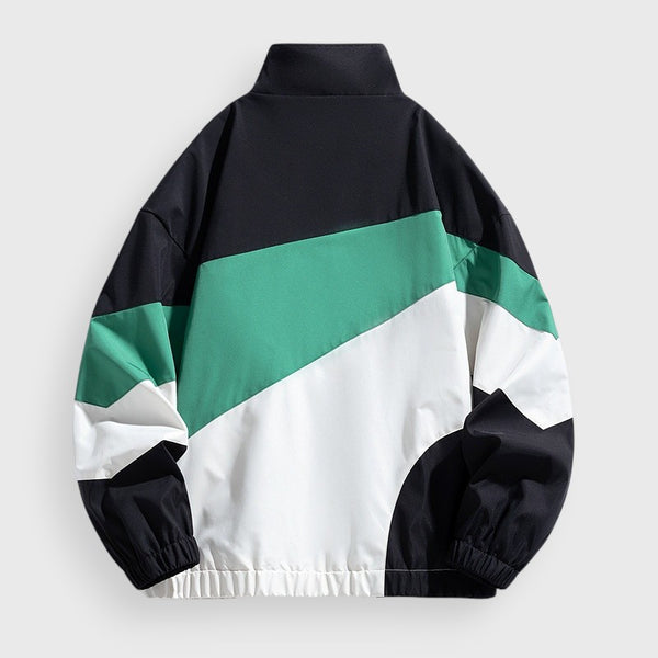 Men's Colorblock Zip Hoodie Jacket