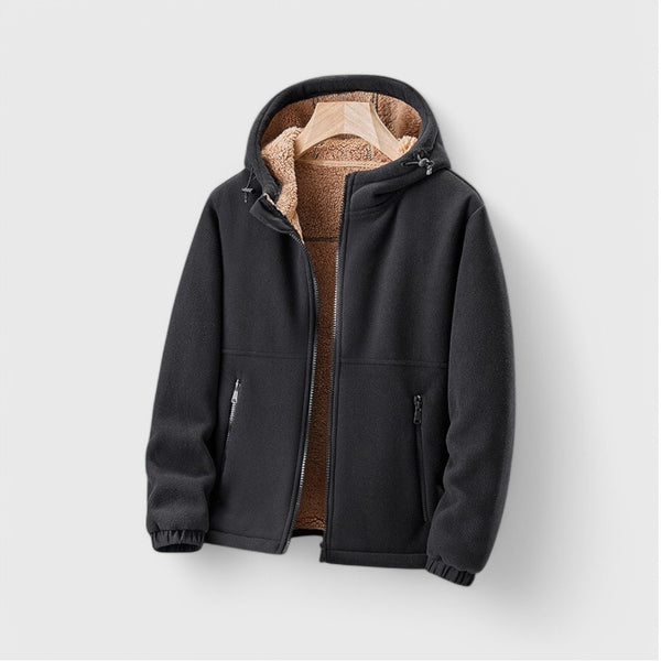 Warm Hooded Fleece Jacket