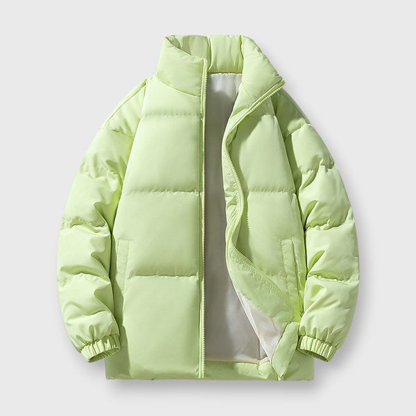 Men's Stand Collar Quilted Puffer Jacket