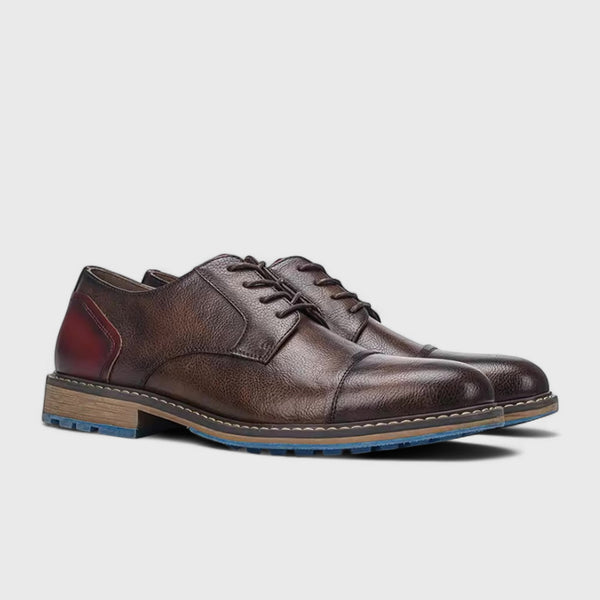 Versatile Leather Derby Shoes