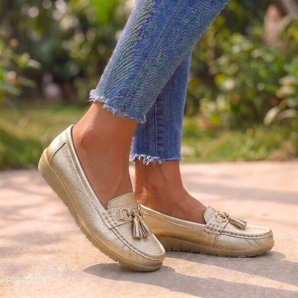 Orthopedic Slip-On Moccasins for Women – Comfortable Support & Style