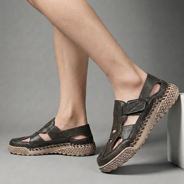 Comfort Fit Closed Toe Fisherman Sandals for Men – Orthopedic Support & Style